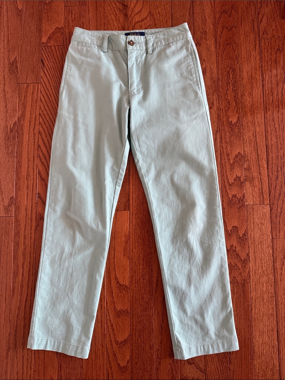 🎉Ralph Lauren- Kids Light green Straight-Fit Chino Pants(Size 8)🎉